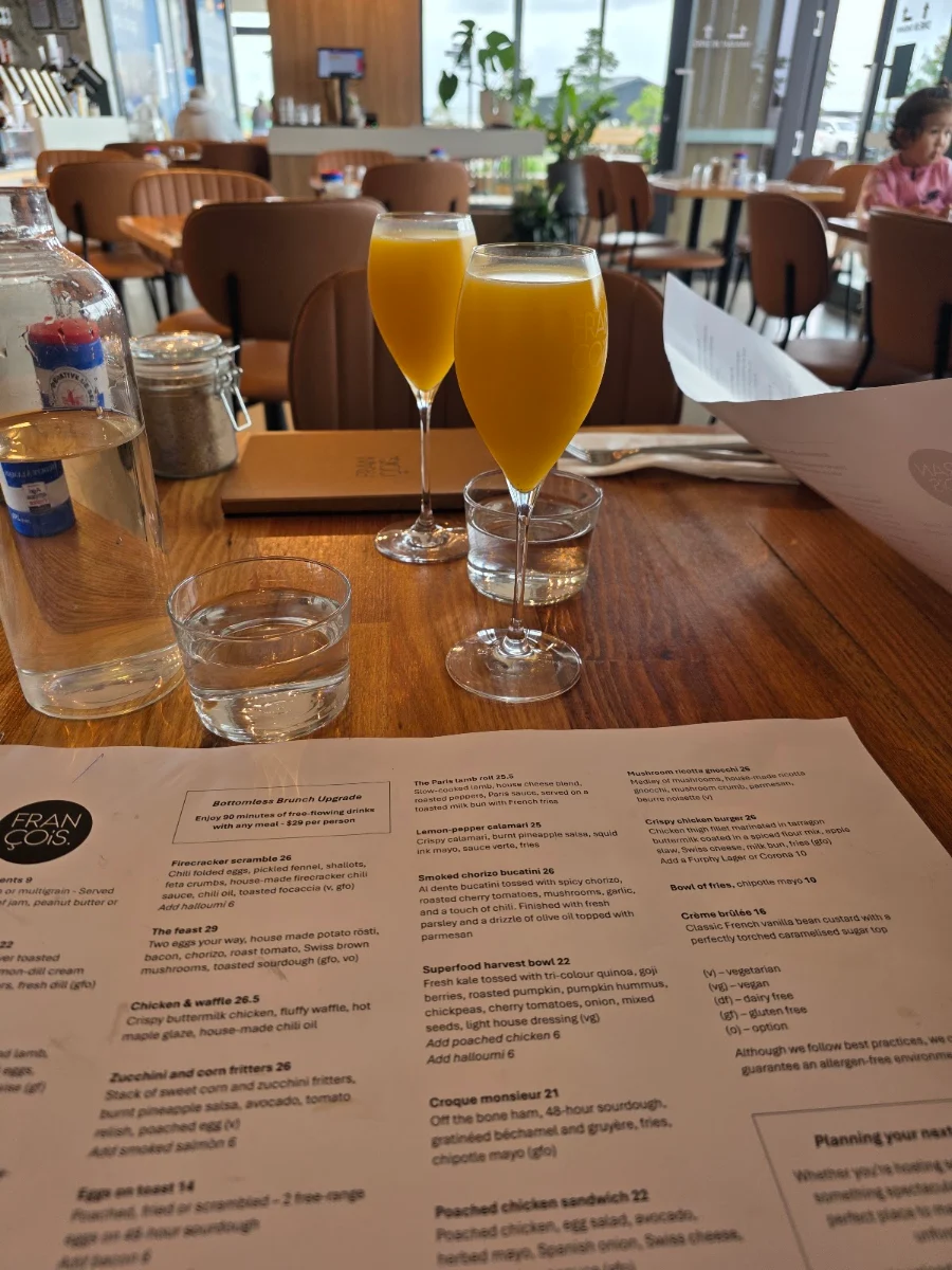 Menu, François Eatery