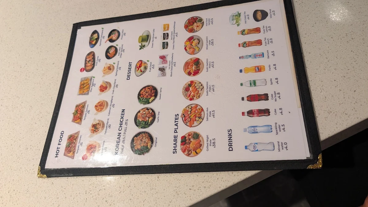 Menu, Hero Sushi