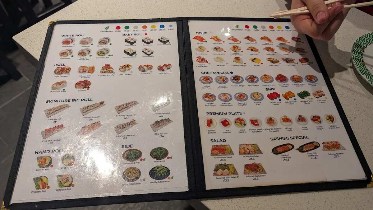 Menu, Hero Sushi