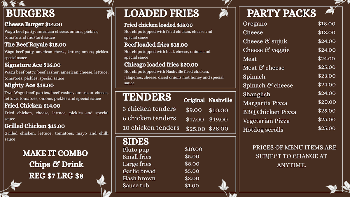 Menu, Halloumiz Manoosh