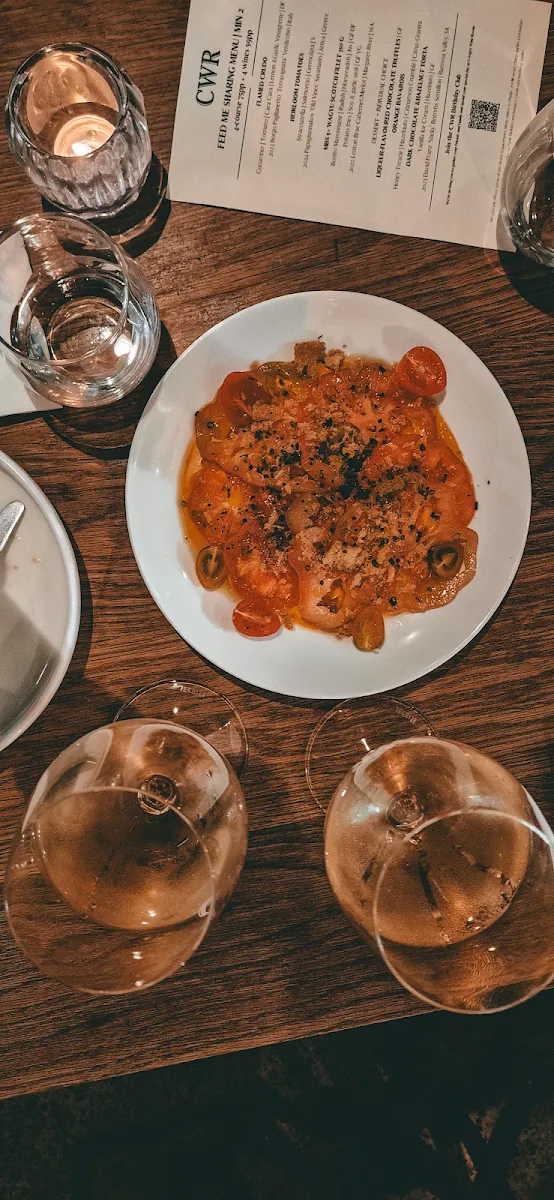 Menu, Coogee Wine Room - Restaurant & Bar