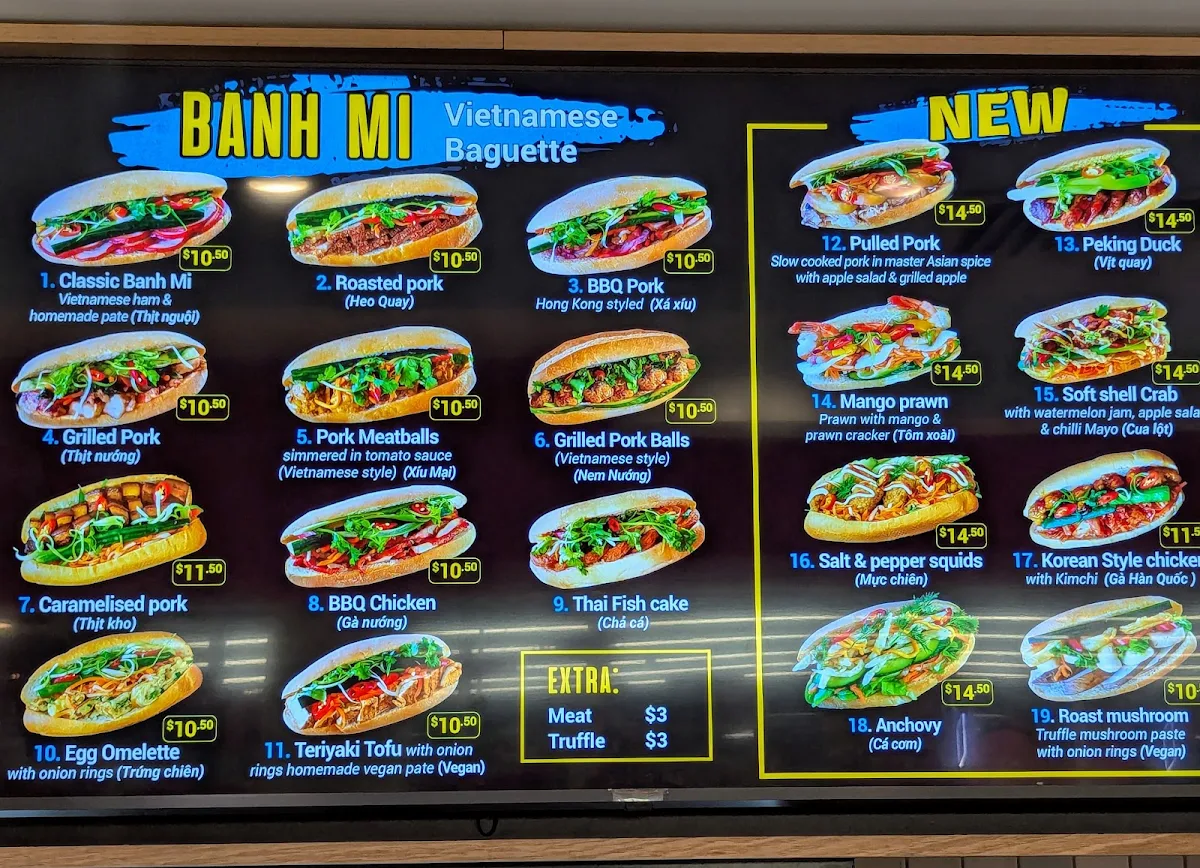 Menu, Little Banh Mi