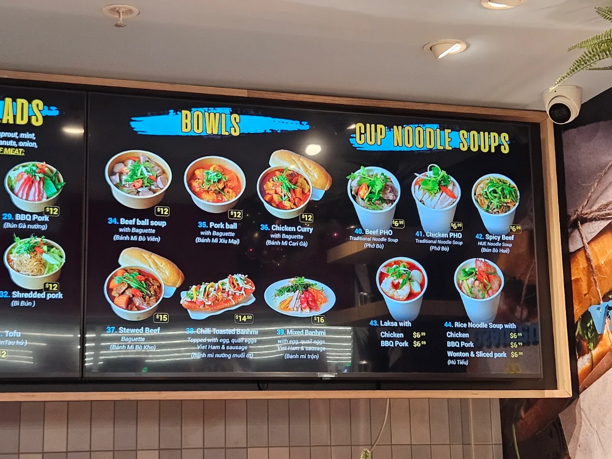Menu, Little Banh Mi