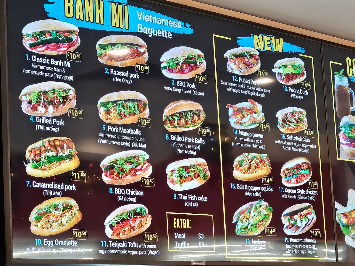Menu, Little Banh Mi