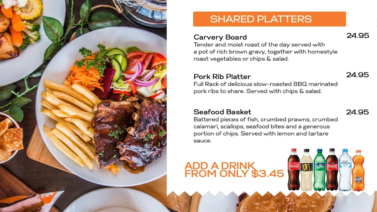 Menu, Coolabah Cafe & Carvery Logan Central