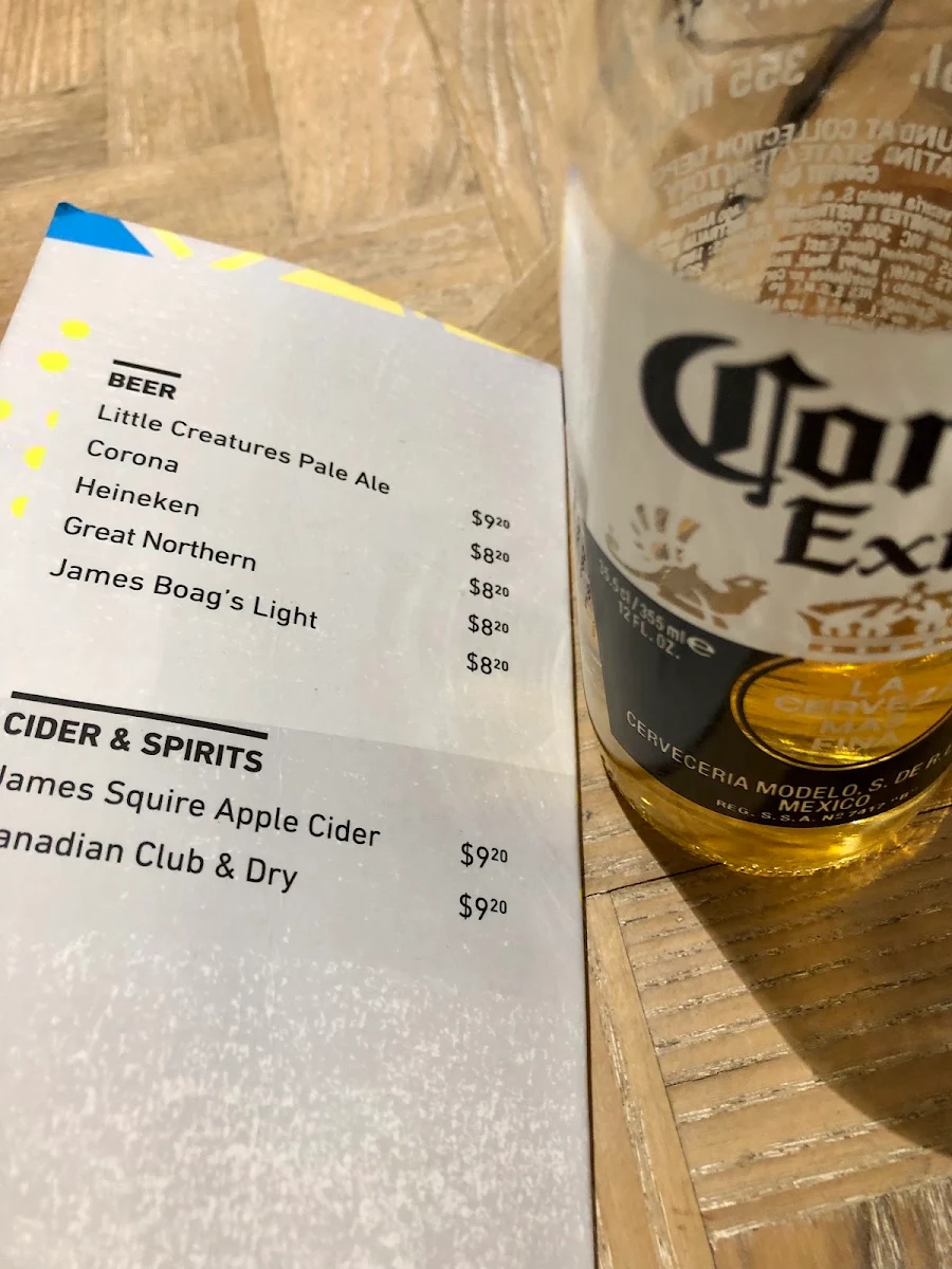Menu, Nando's Australia Fair