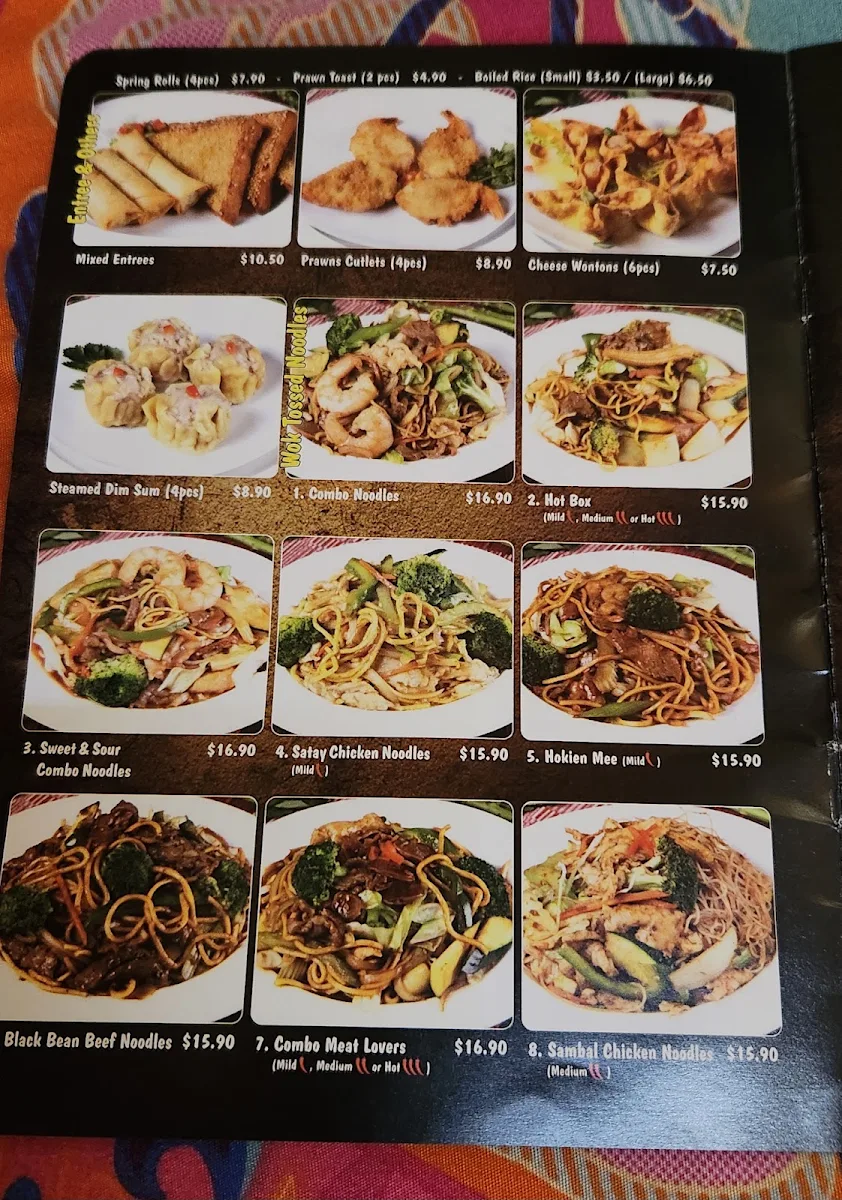 Menu, BellyGod Dakabin