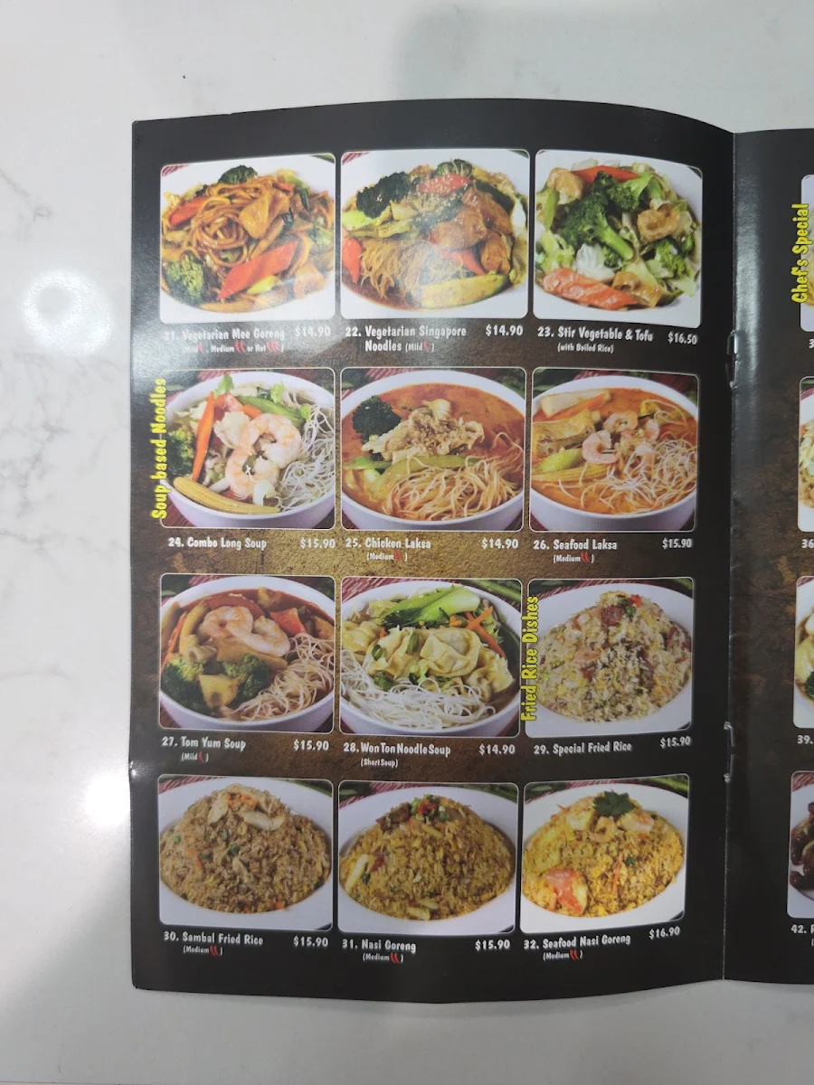 Menu, BellyGod Dakabin