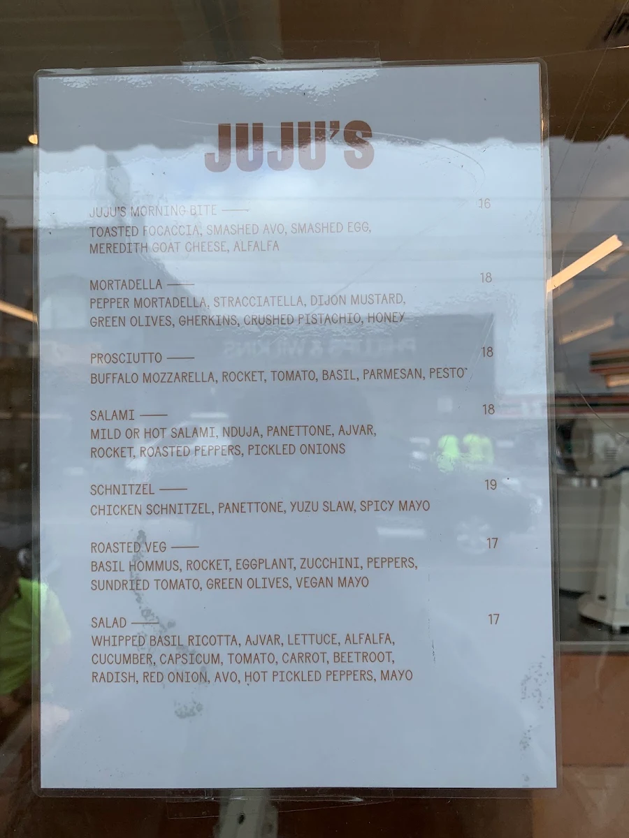 Menu, JUJU’S DELI