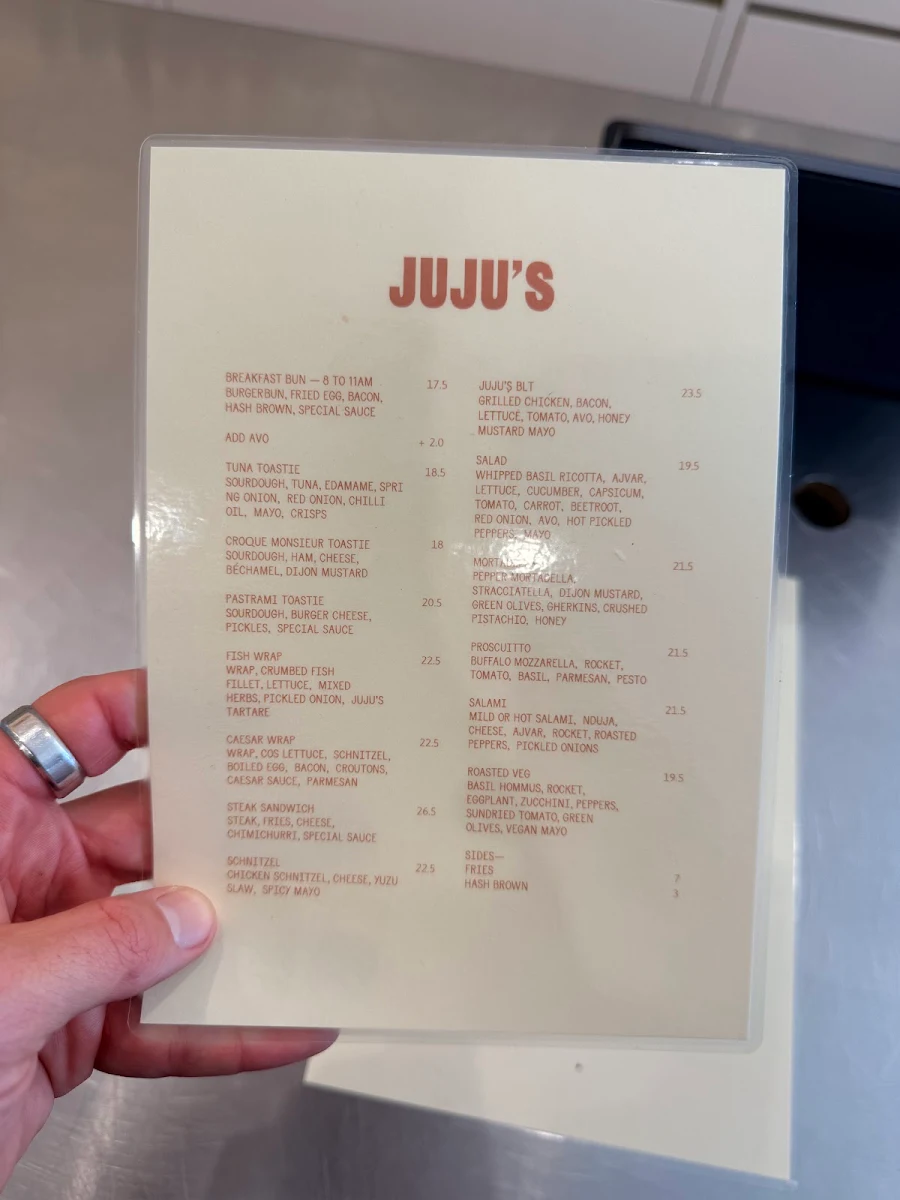 Menu, JUJU’S DELI