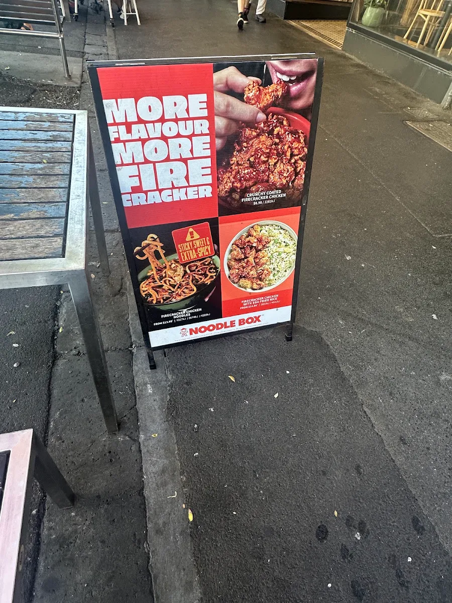 Menu, Noodle Box Port Melbourne