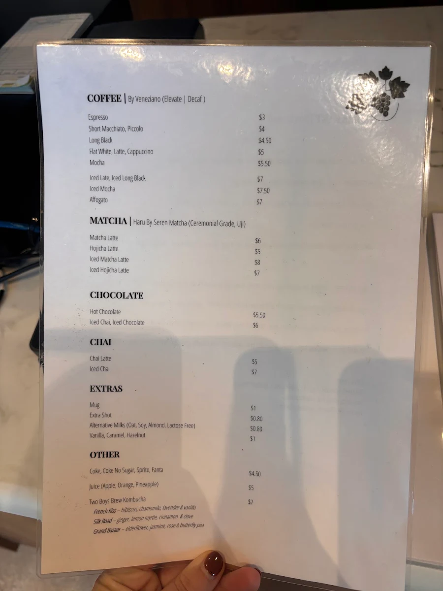 Menu, CODA