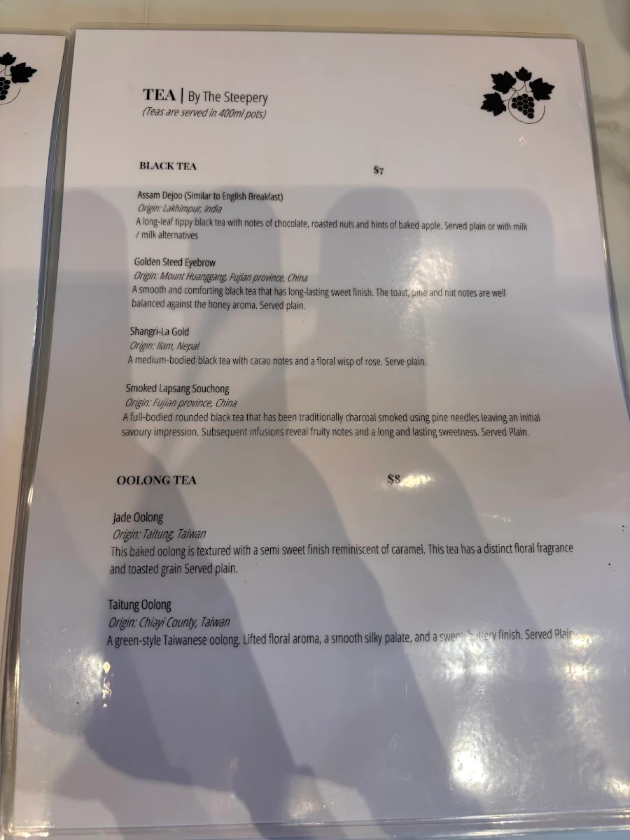 Menu, CODA