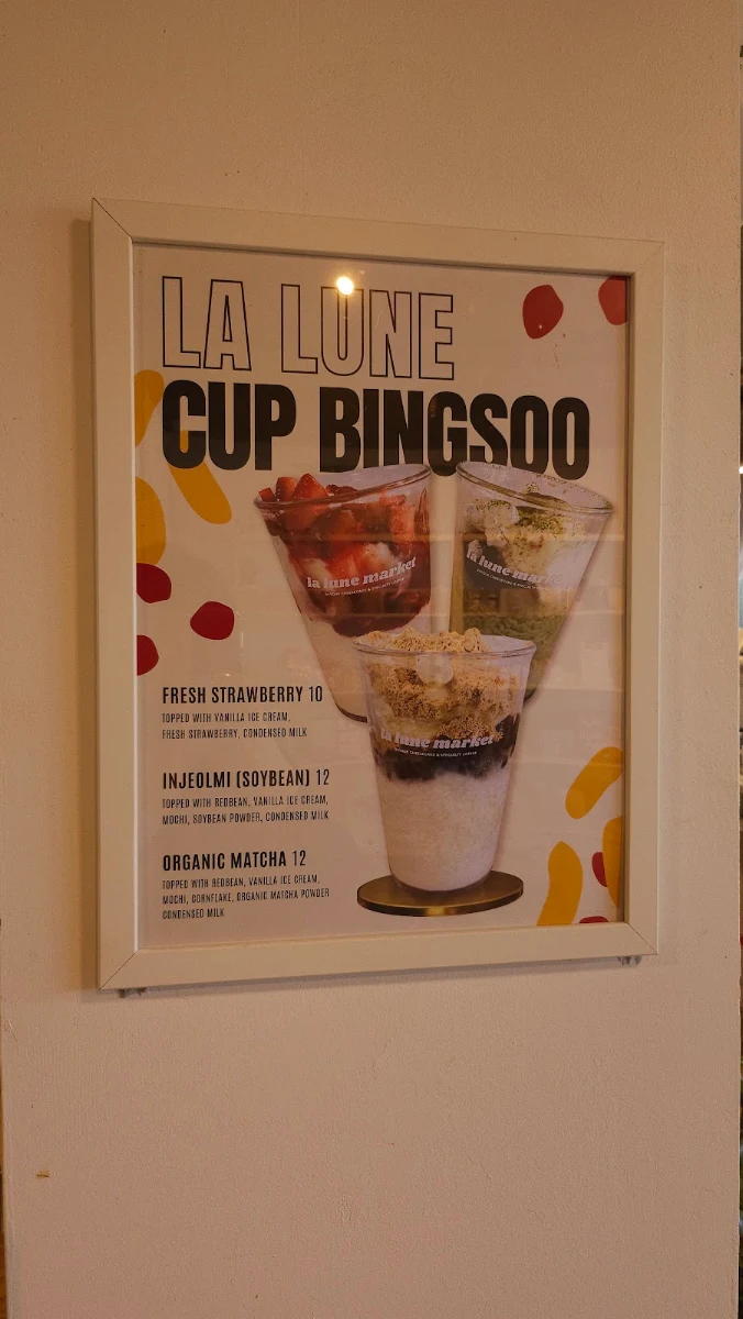 Menu, La Lune Market