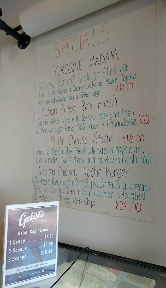 Menu, Cafe 52 Fourteen