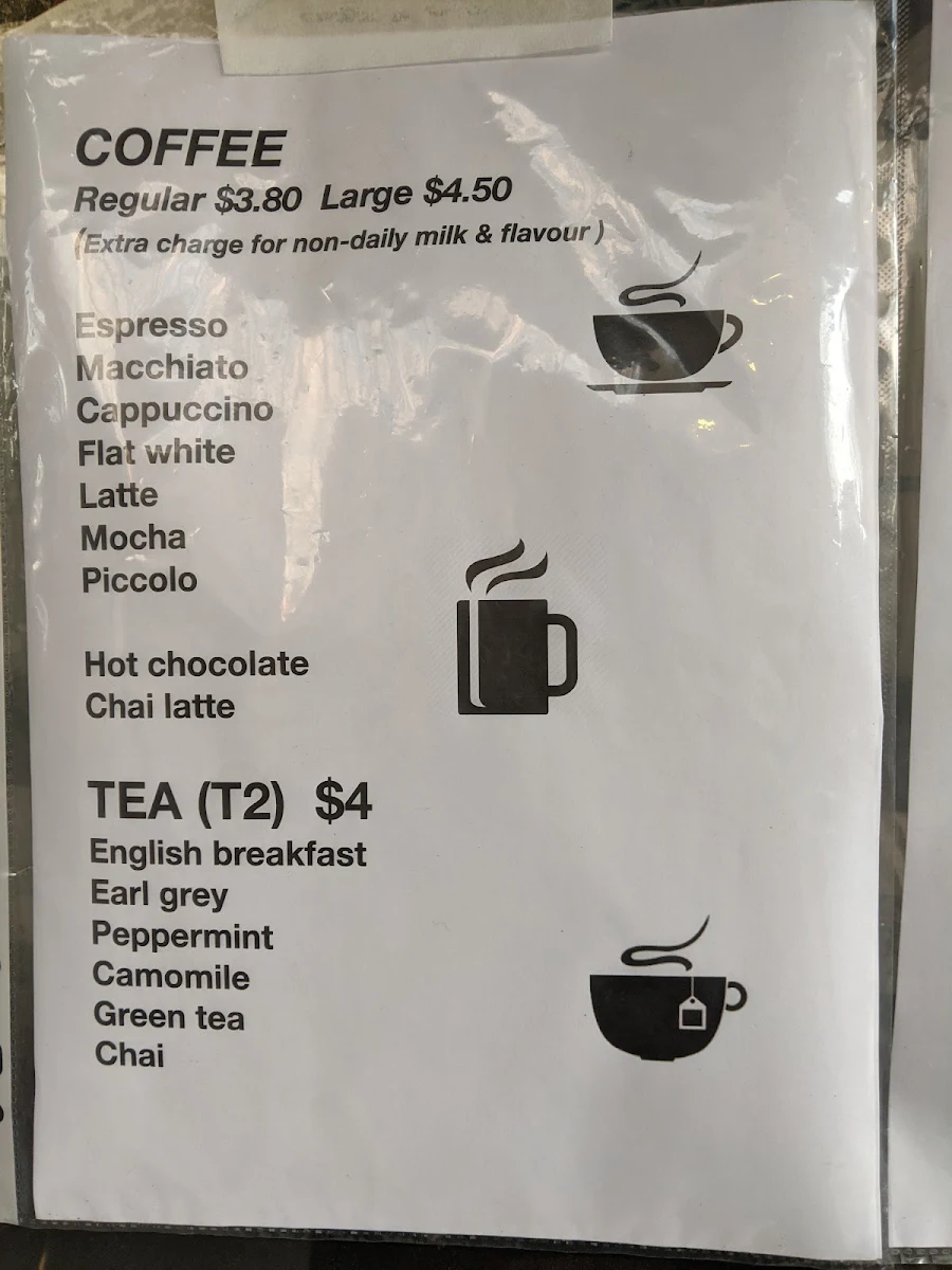 Menu, Coffee Tea & Me