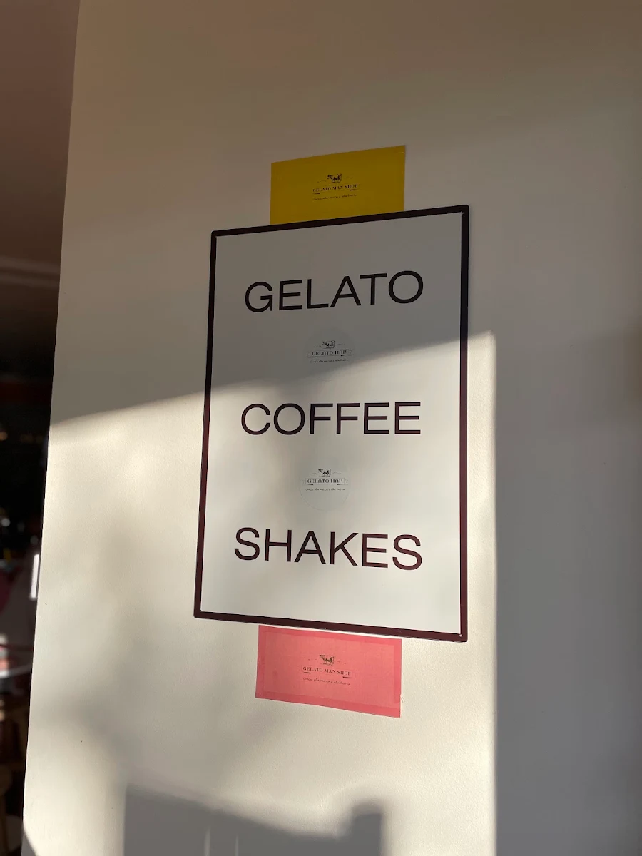 Menu, Gelato Man