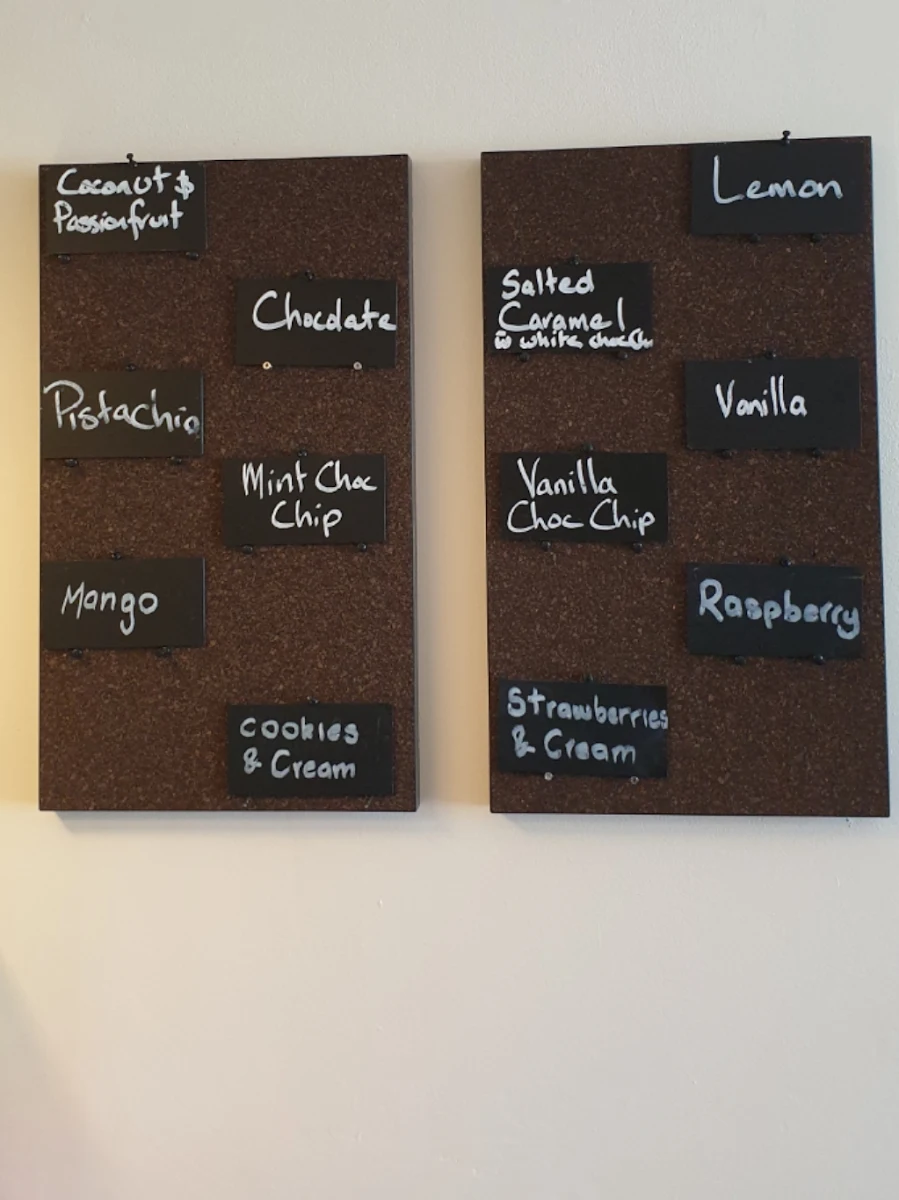 Menu, Gelato Man