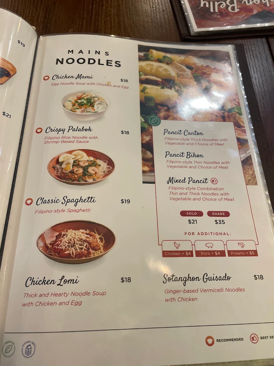 Menu, Mama Lor Restaurant & Bakery