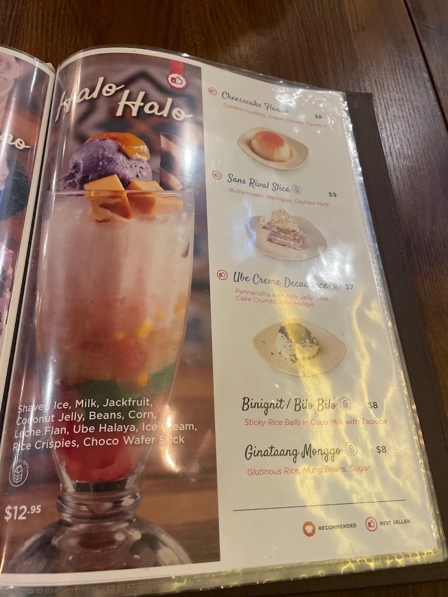 Menu, Mama Lor Restaurant & Bakery