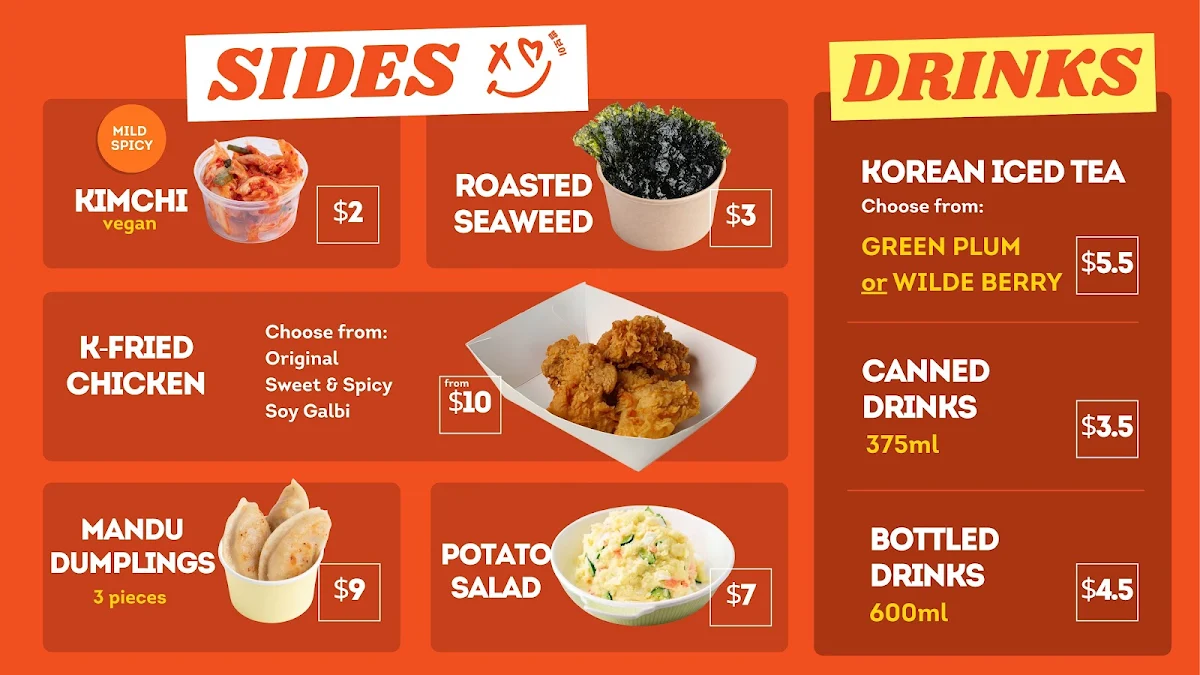 Menu, Bapboi Express(Macarthur central)