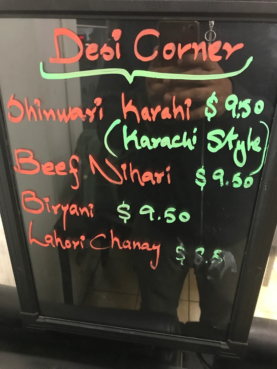 Menu, Pizza D'Lite