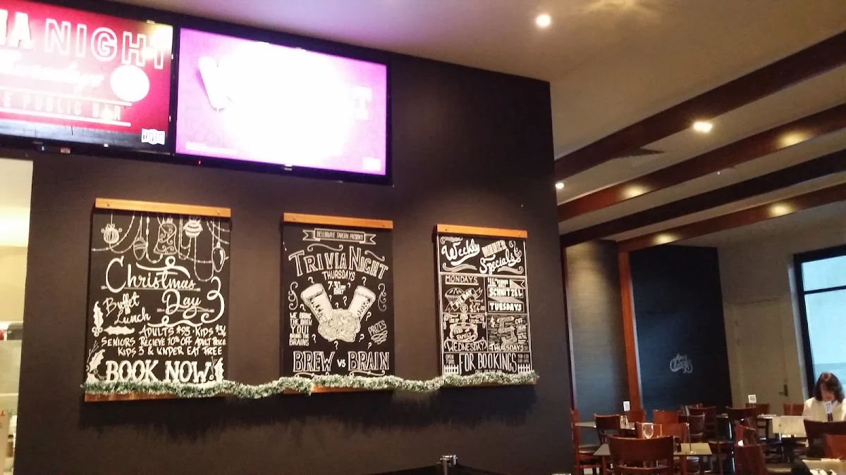 Menu, Bellbowrie Tavern