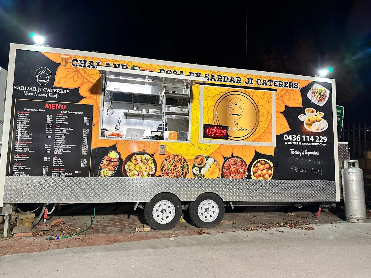 Menu, Chai and Dosa by Sardar Ji Caterers