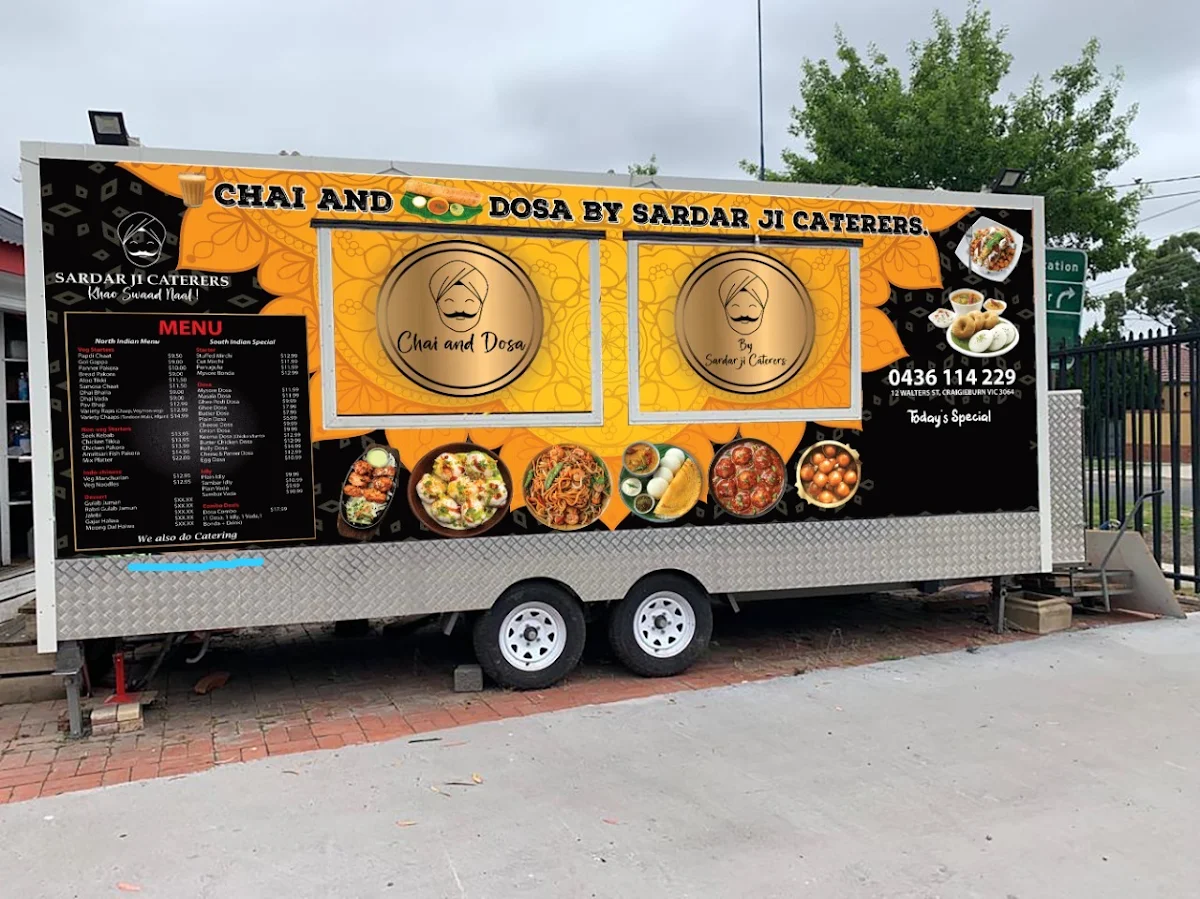 Menu, Chai and Dosa by Sardar Ji Caterers