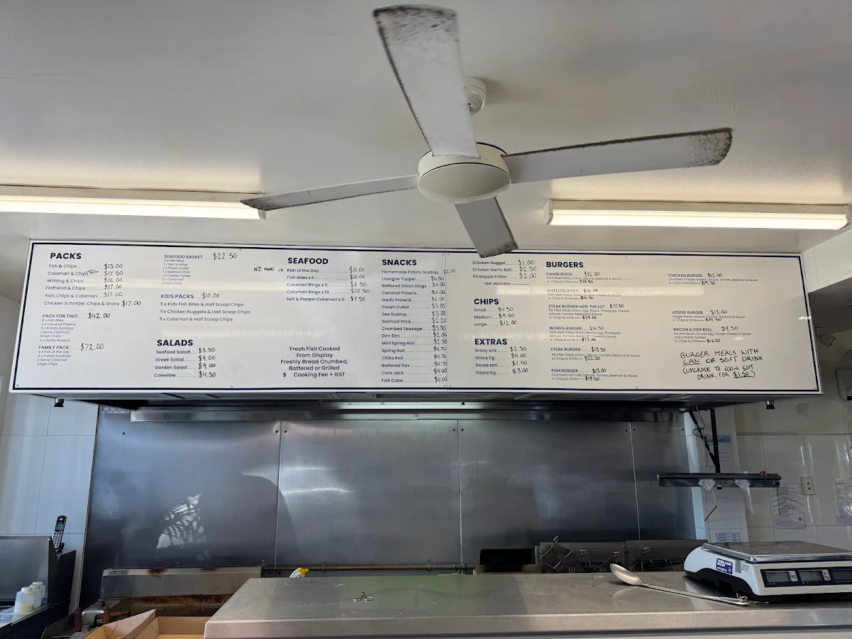 Menu, Palm Beach Seafoods (Established 2023)