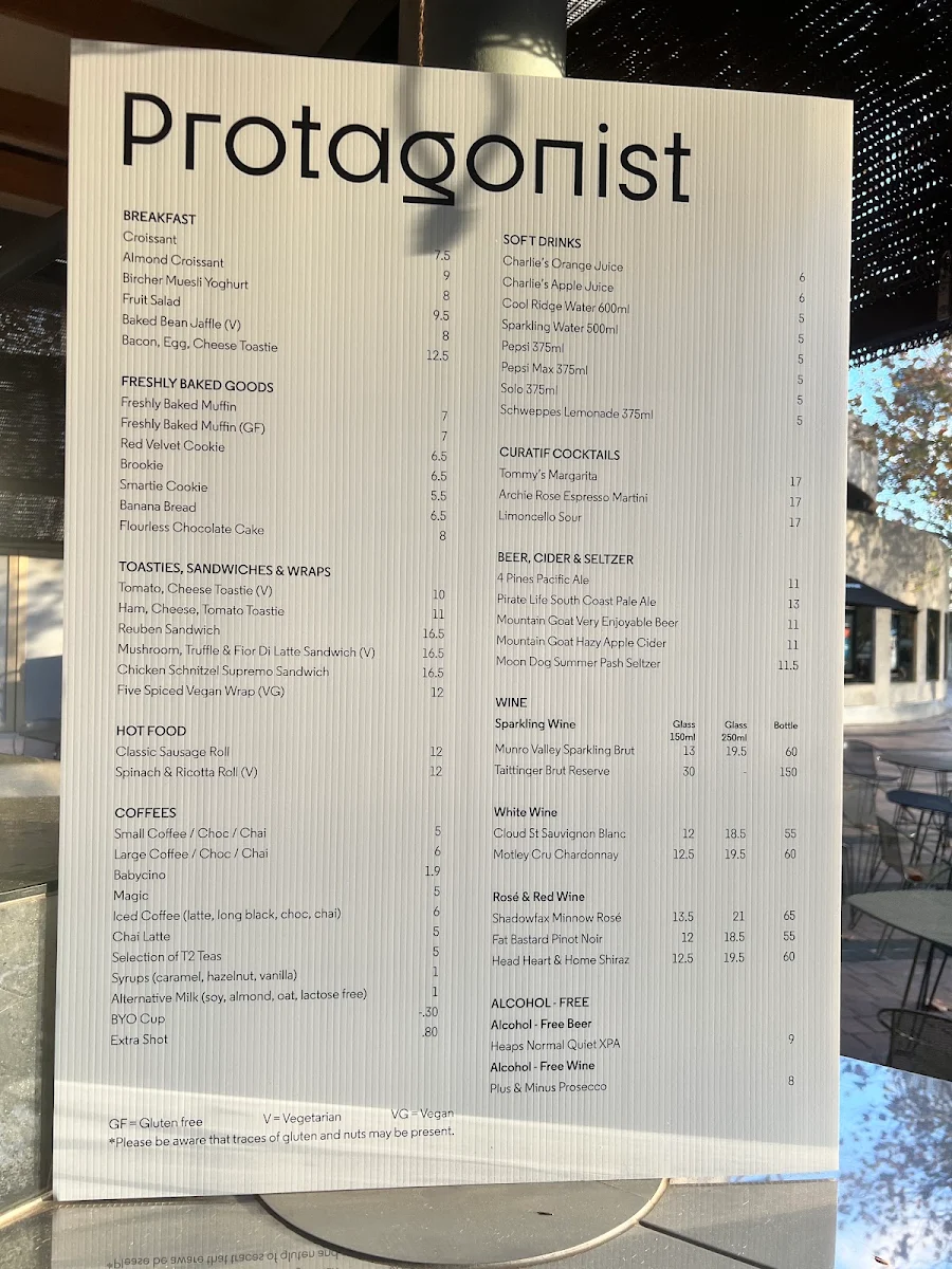 Menu, Protagonist