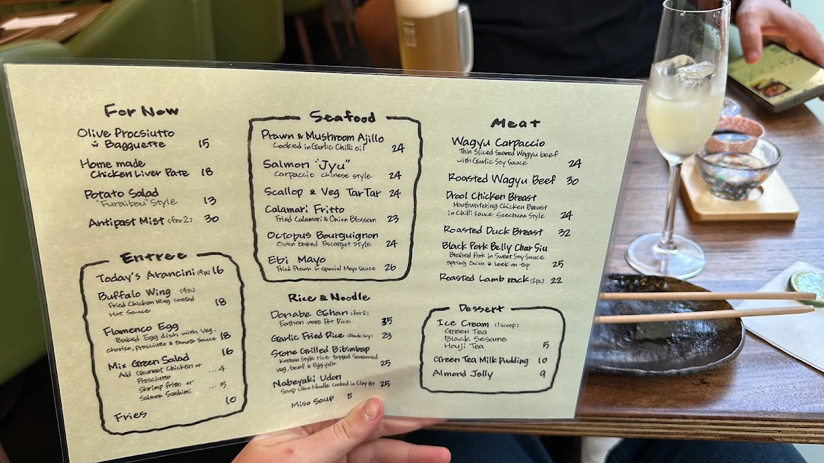 Menu, Furaibou