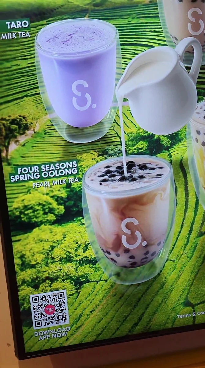 Menu, Sharetea Footscray