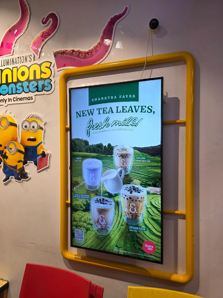 Menu, Sharetea Footscray