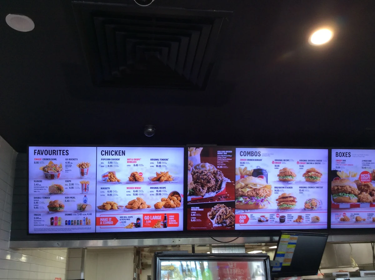 Menu, KFC Wantirna