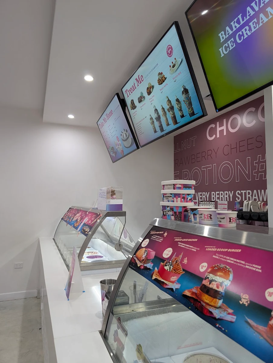 Menu, Baskin-Robbins Toowoomba