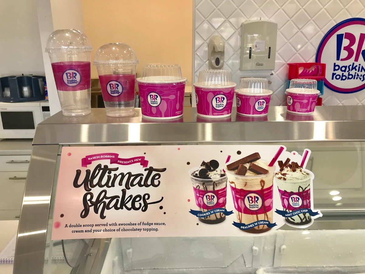 Menu, Baskin-Robbins Toowoomba
