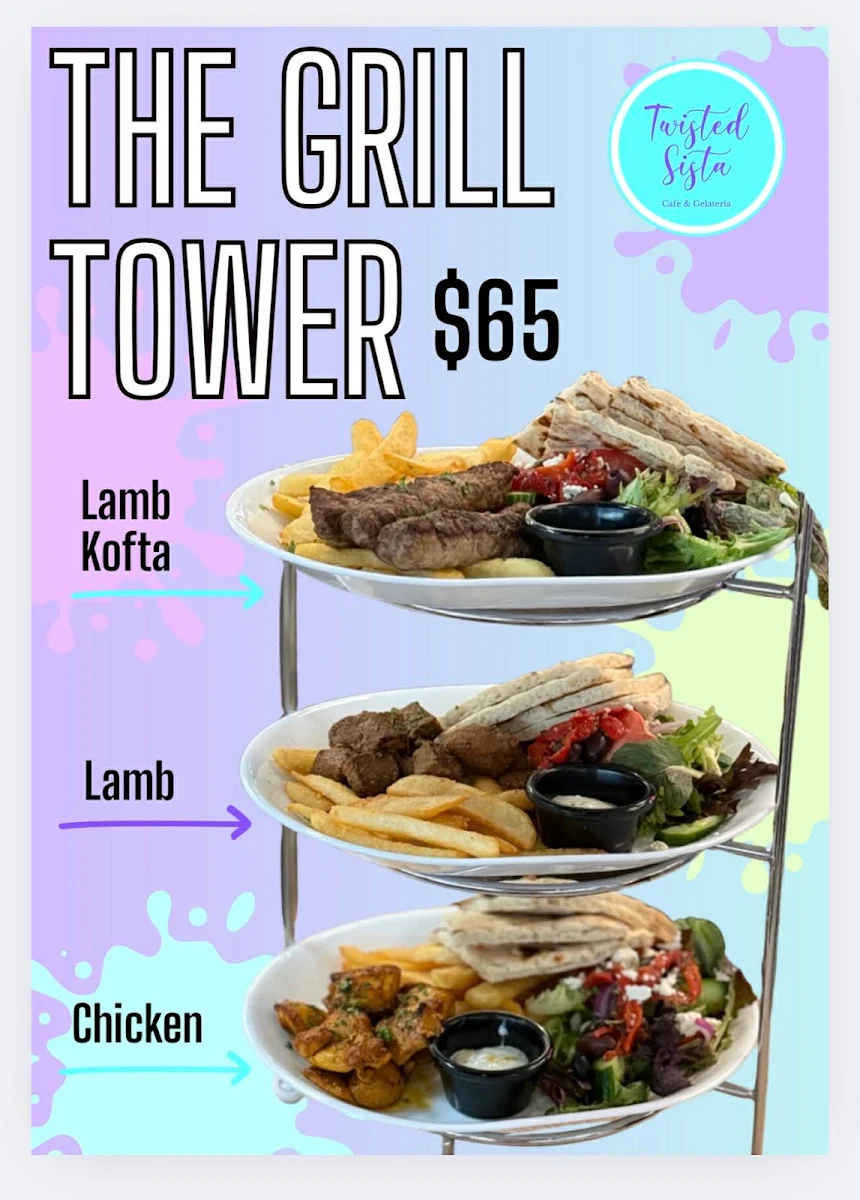 Menu, Twisted Sista Cafe & Gelateria - Casey Central