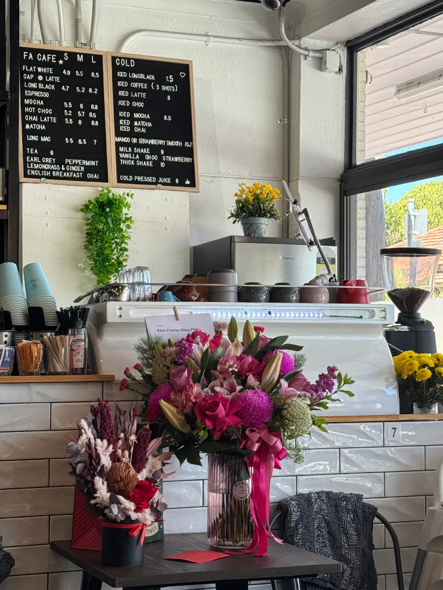 Menu, FA CAFE