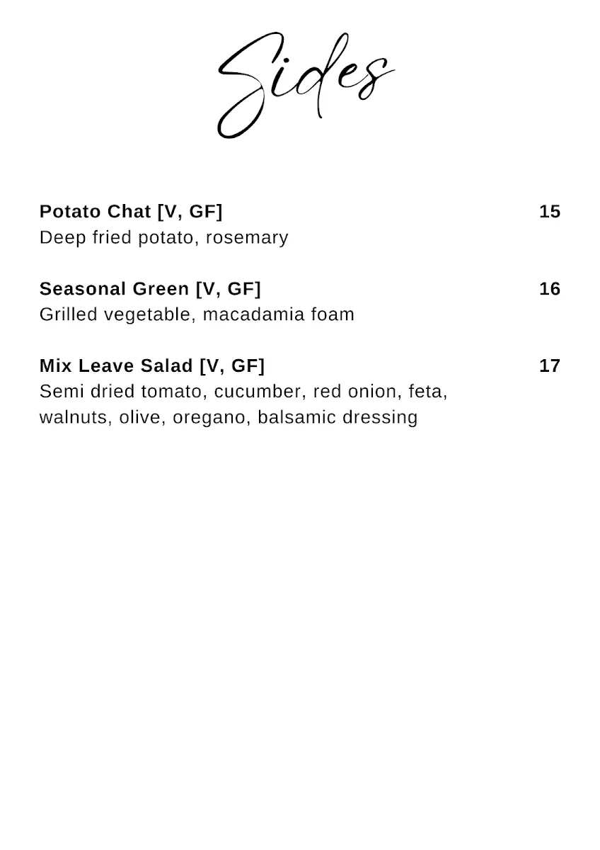 Menu, La Calabrese Italian Restaurant Lunch and Dinner