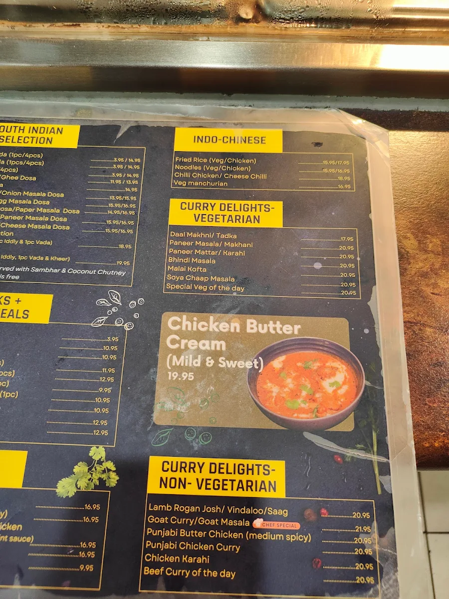 Menu, Flora Indian Restaurant Melbourne CBD