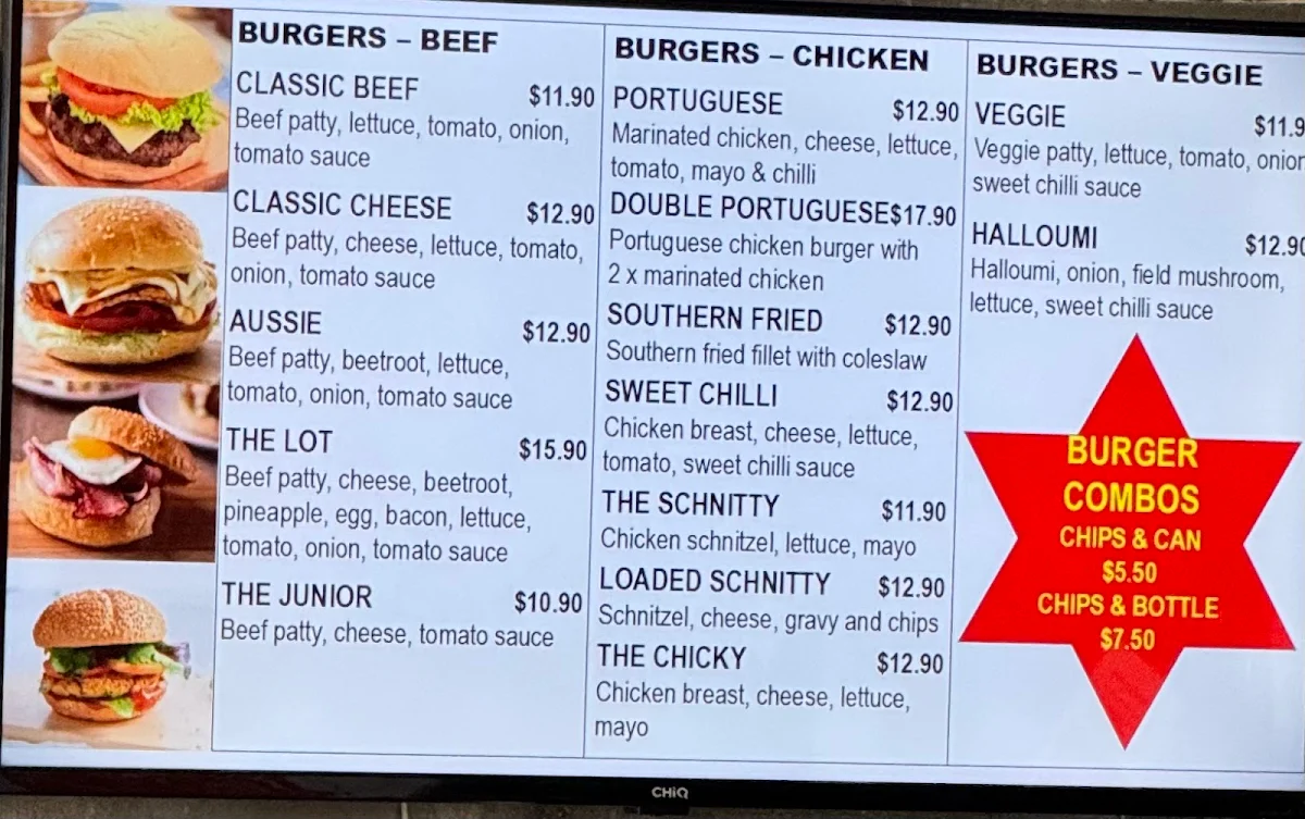 Menu, Get Stuffed