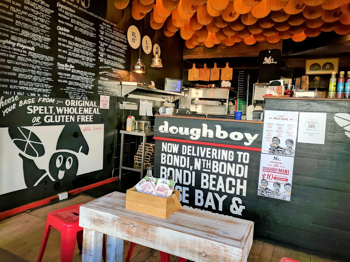 Menu, Doughboy Pizza North Bondi