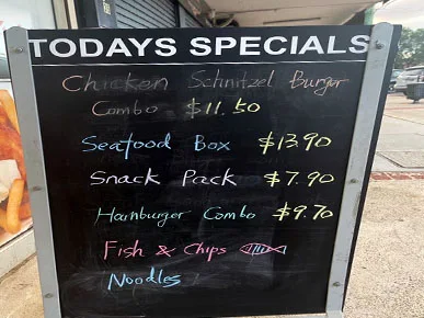 Menu, My Hong's Takeaway - Chinese Food | Fish n Chips | Hamburgers