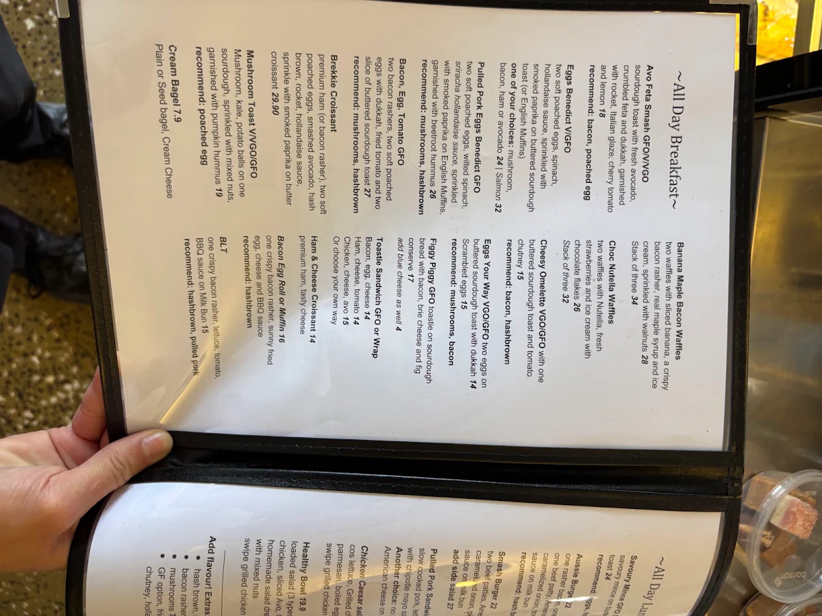 Menu, Wild Rose Cottage