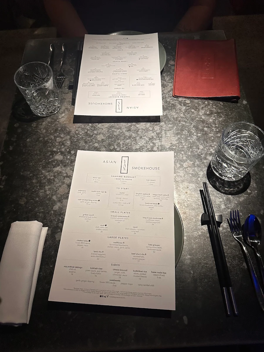 Menu, Yan Melbourne