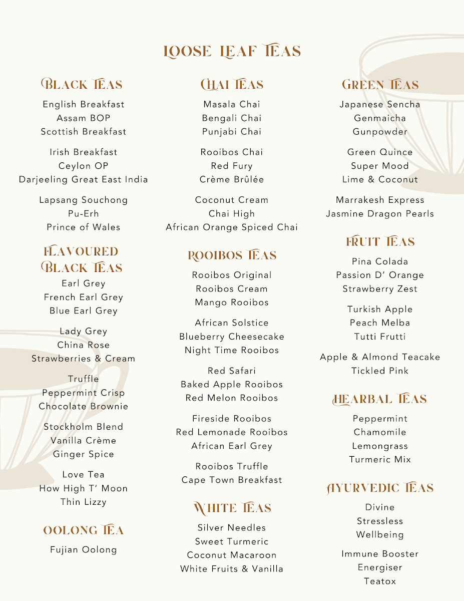 Menu, The Silva Spoon