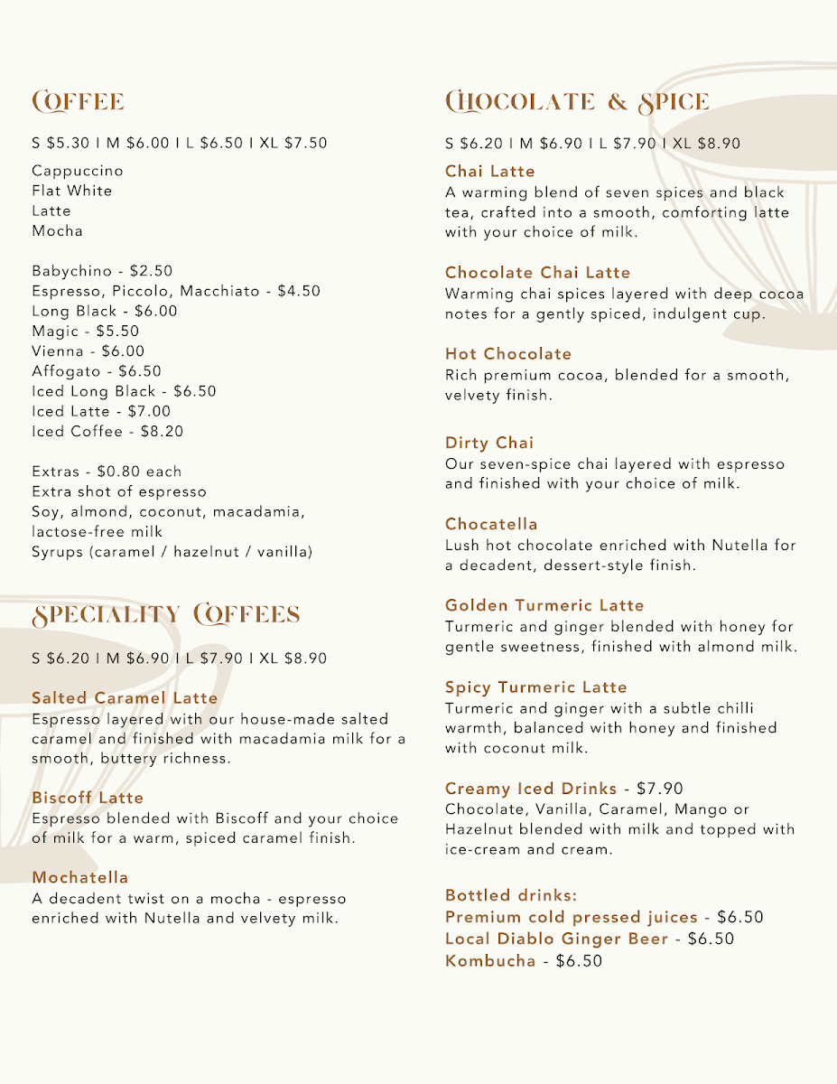 Menu, The Silva Spoon