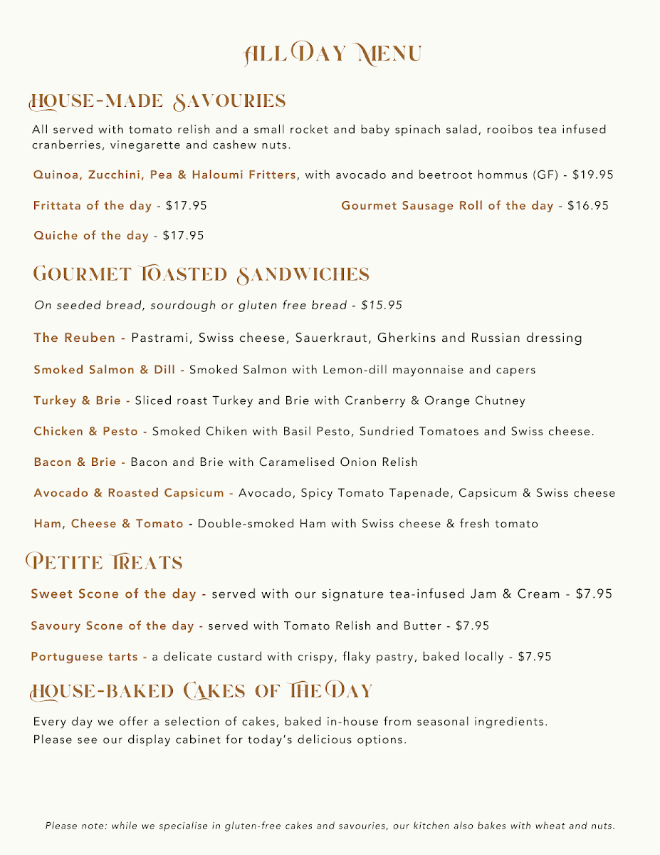 Menu, The Silva Spoon