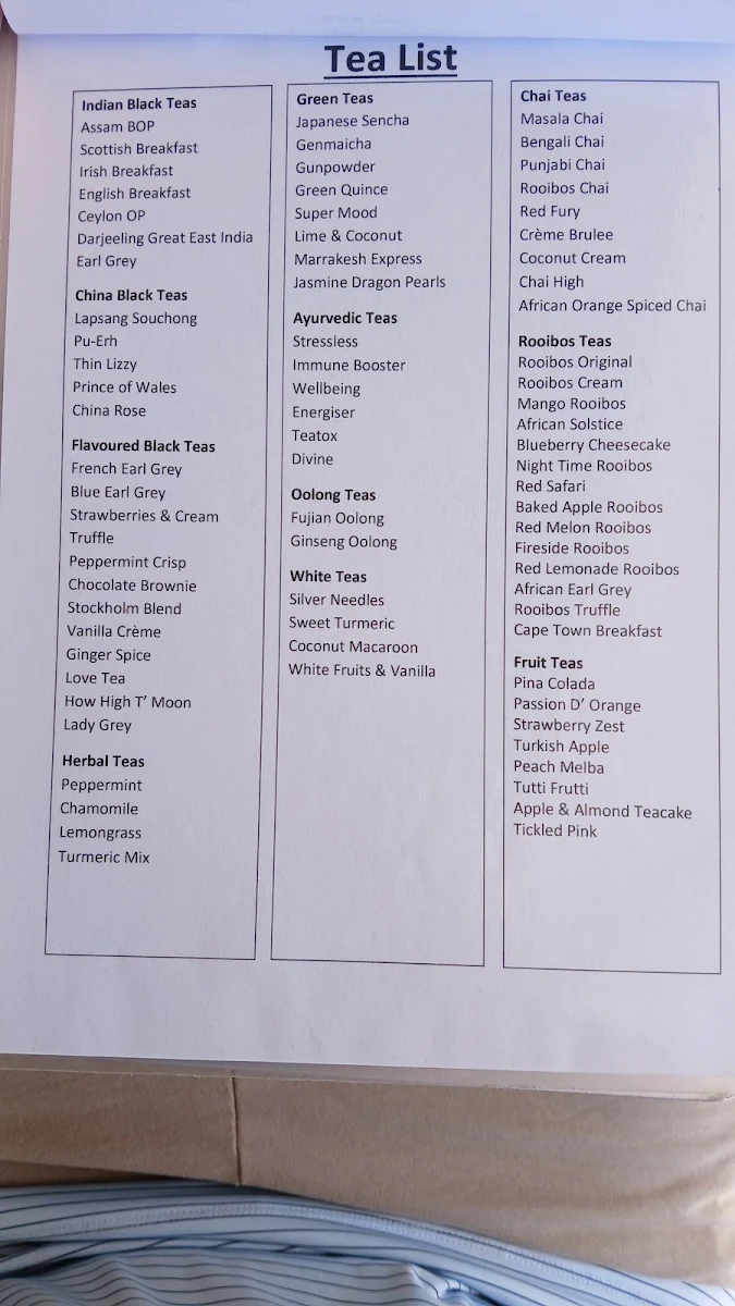 Menu, The Silva Spoon
